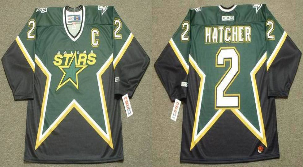 2019 Men Dallas Stars #2 Hatcher Black CCM NHL jerseys->dallas stars->NHL Jersey